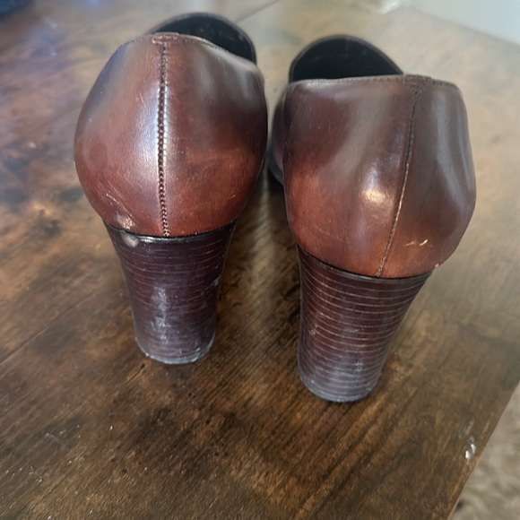 Franco Sarto Heeled Leather Loafers VGUC - Picture 4 of 8